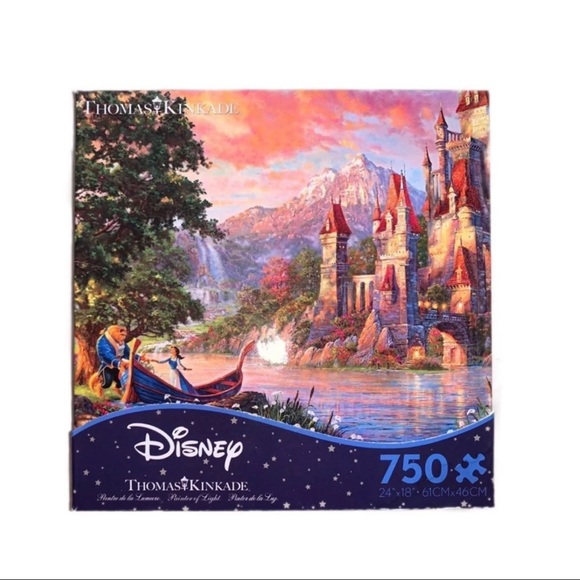 NEW RARE Thomas Kinkade Beauty and Beast II Puzzle - Picture 6 of 6